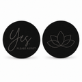 Round Reversible Colored Acrylic Yoga & Pilates Consent Chip – Yes, Please Assist / Lotus