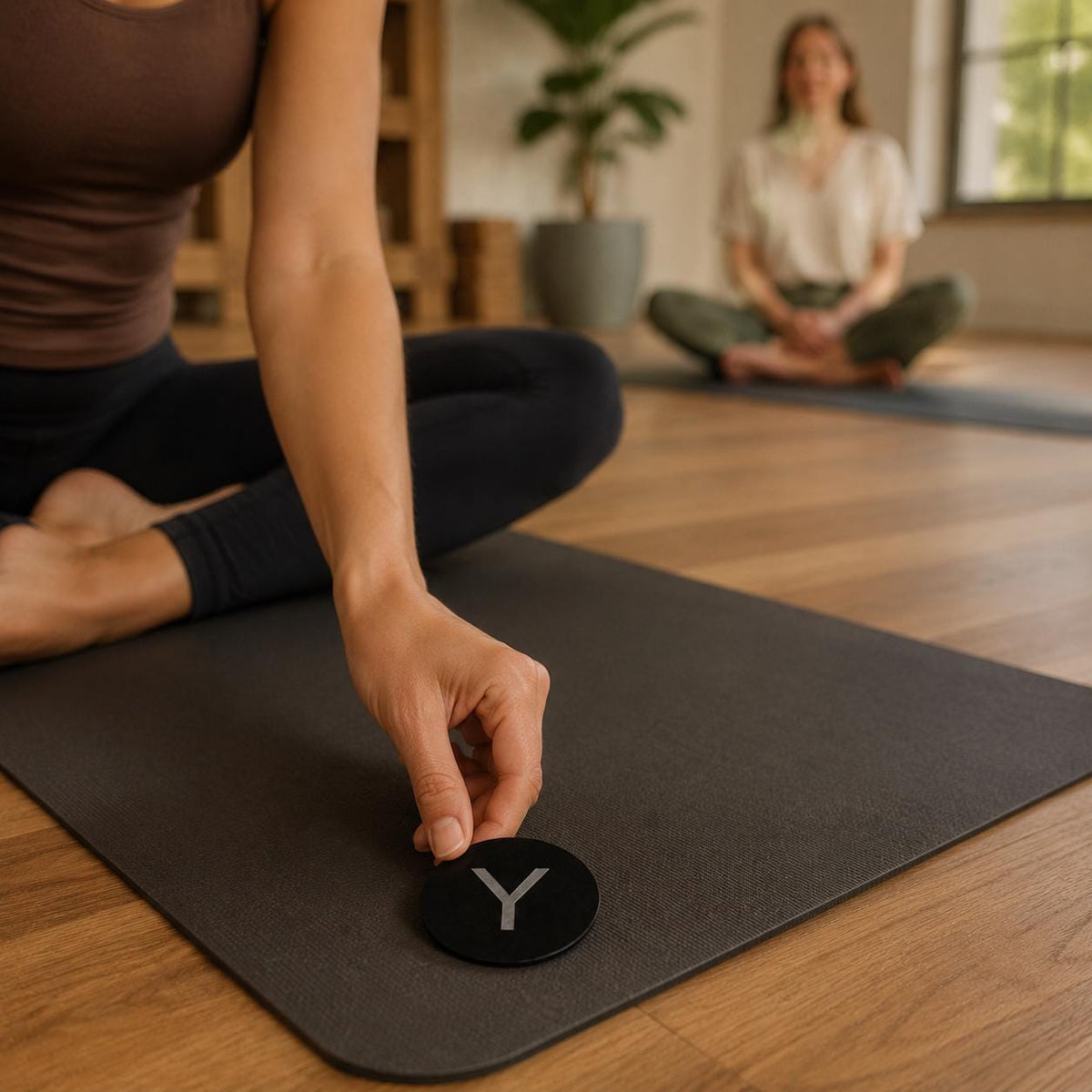 Classic Round Colored Acrylic Yoga & Pilates Consent Chip – Y / N