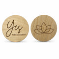 Lotus Wooden Yoga & Pilates Consent Chip – Yes / No