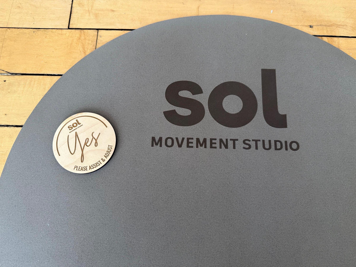 Wooden Yoga & Pilates Consent Chip – Yes / No