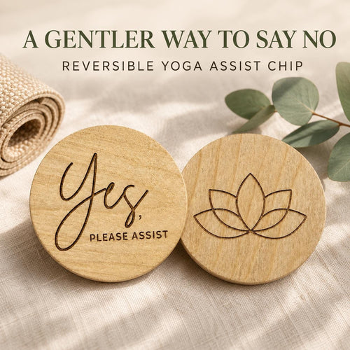 Lotus Wooden Yoga & Pilates Consent Chip – Yes / No