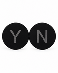 Classic Round Colored Acrylic Yoga & Pilates Consent Chip – Y / N